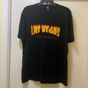 VTG Las Vegas Nevada Logo Colored Graphic T Shirt Size XL